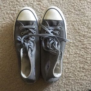 Grey corduroy converse